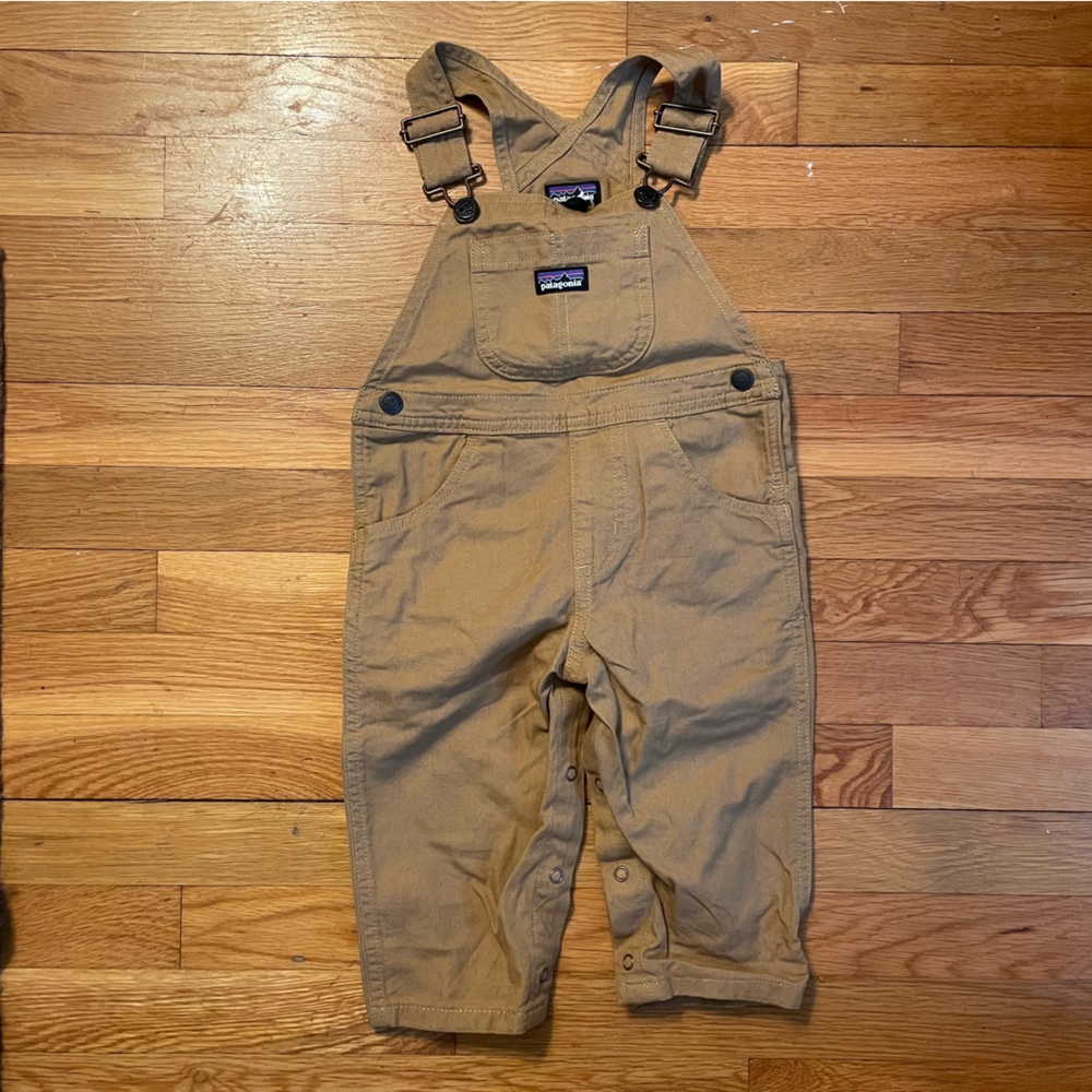 Patagonia Kids Tan Overalls NWT